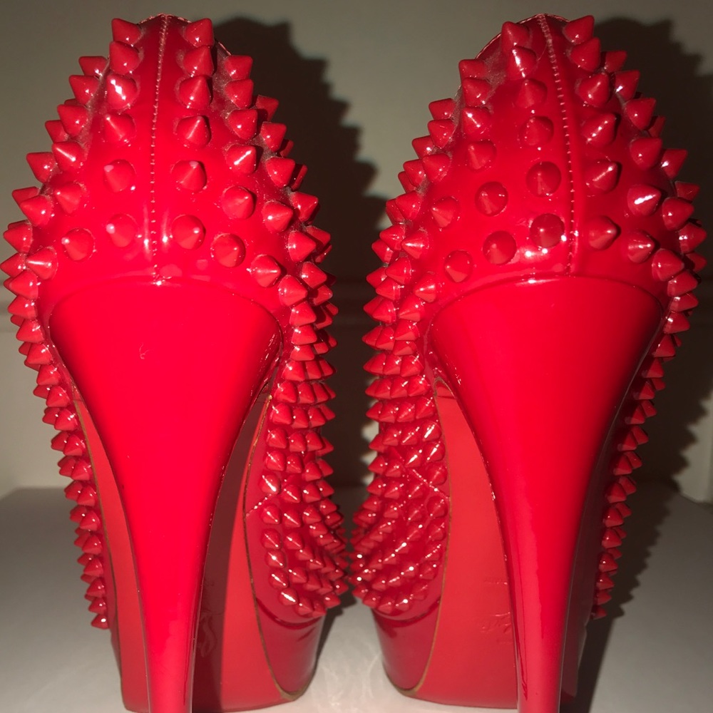 Louboutin Alti Pump Spikes 160 Patent Soft CM53